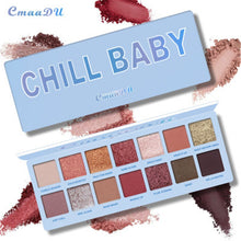 Load image into Gallery viewer, 14 Colors Matte Eye Shadow Makeup Soft Glitter Shimmering Colors Metallic Eyeshadow Palette Naked Glitter Nude Make Up