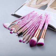 Load image into Gallery viewer, FLD5/15Pcs Makeup Brushes Tool Set Cosmetic Powder Eye Shadow Foundation Blush Blending Beauty Make Up Brush Maquiagem
