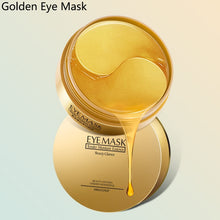Load image into Gallery viewer, 60 Pieces Golden Collagen Mask Lady Natural Moisturizing Gel Eye patches Remove Dark Circles Anti Age Bag Eye Wrinkle Skin Care