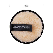 Load image into Gallery viewer, 1/3Pcs 8cm Reusable Makeup Remover Discs Skincare Microfiber Washable Cleansing Sponge Make up Wipes Facial Cleansing Towel