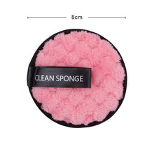 Load image into Gallery viewer, 1/3Pcs 8cm Reusable Makeup Remover Discs Skincare Microfiber Washable Cleansing Sponge Make up Wipes Facial Cleansing Towel