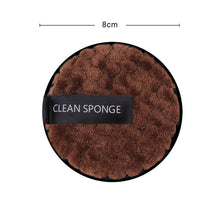 Load image into Gallery viewer, 1/3Pcs 8cm Reusable Makeup Remover Discs Skincare Microfiber Washable Cleansing Sponge Make up Wipes Facial Cleansing Towel