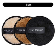 Load image into Gallery viewer, 1/3Pcs 8cm Reusable Makeup Remover Discs Skincare Microfiber Washable Cleansing Sponge Make up Wipes Facial Cleansing Towel