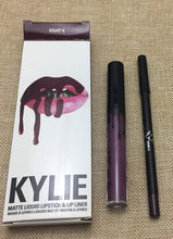 Load image into Gallery viewer, 2020 new KYLIE matte lipstick+lips pencil makeup lasting waterproof liquid lip gloss kilie lipstick kyliejenner lip
