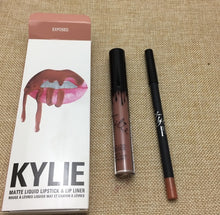 Load image into Gallery viewer, 2020 new KYLIE matte lipstick+lips pencil makeup lasting waterproof liquid lip gloss kilie lipstick kyliejenner lip
