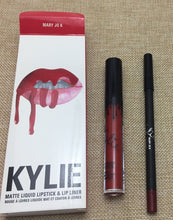 Load image into Gallery viewer, 2020 new KYLIE matte lipstick+lips pencil makeup lasting waterproof liquid lip gloss kilie lipstick kyliejenner lip
