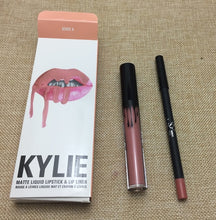 Load image into Gallery viewer, 2020 new KYLIE matte lipstick+lips pencil makeup lasting waterproof liquid lip gloss kilie lipstick kyliejenner lip
