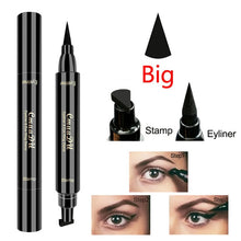 Load image into Gallery viewer, CmaaDu Liquid Eyeliner Pencil Super Waterproof Black Double-Headed  Stamps Eye liner Eye maquiagem Cosmetic Makeup Tool TSLM1
