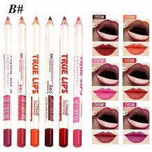 Load image into Gallery viewer, 6Pcs/set Cosmetic Professional Wood Lipliner Waterproof Lady Charming Lip Liner Soft Pencil Contour Makeup Lipstick Tool
