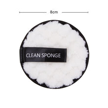 Load image into Gallery viewer, 1/3Pcs 8cm Reusable Makeup Remover Discs Skincare Microfiber Washable Cleansing Sponge Make up Wipes Facial Cleansing Towel
