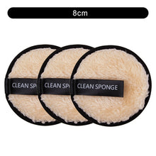 Load image into Gallery viewer, 1/3Pcs 8cm Reusable Makeup Remover Discs Skincare Microfiber Washable Cleansing Sponge Make up Wipes Facial Cleansing Towel
