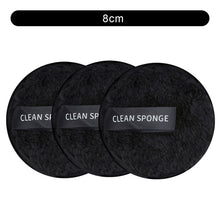 Load image into Gallery viewer, 1/3Pcs 8cm Reusable Makeup Remover Discs Skincare Microfiber Washable Cleansing Sponge Make up Wipes Facial Cleansing Towel
