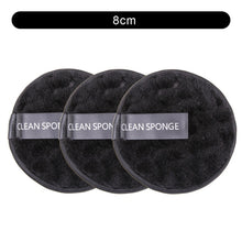 Load image into Gallery viewer, 1/3Pcs 8cm Reusable Makeup Remover Discs Skincare Microfiber Washable Cleansing Sponge Make up Wipes Facial Cleansing Towel
